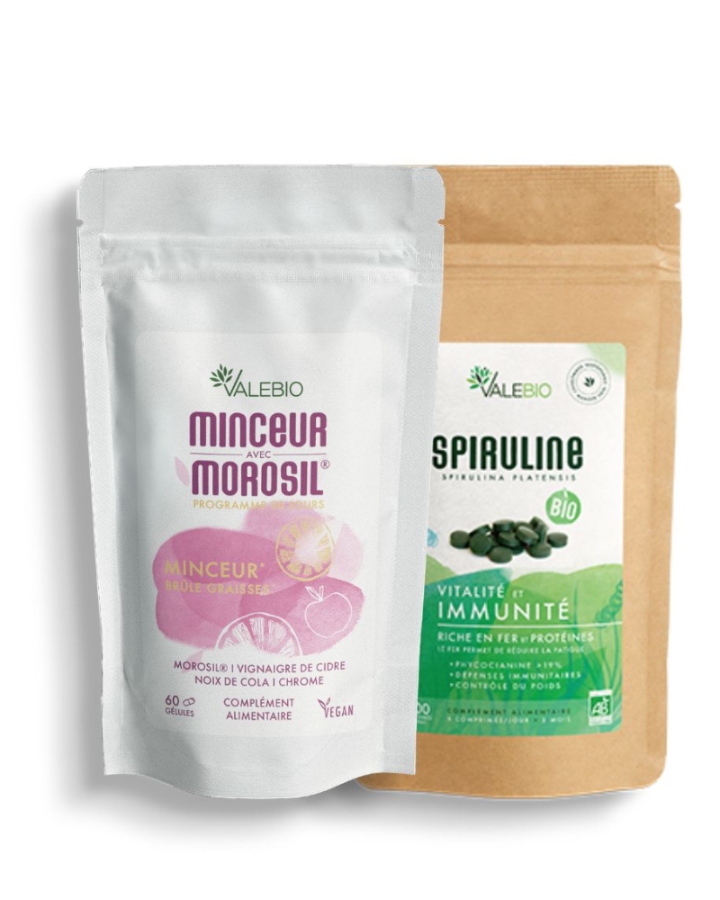 Pack Spiruline + Minceur avec Morosil