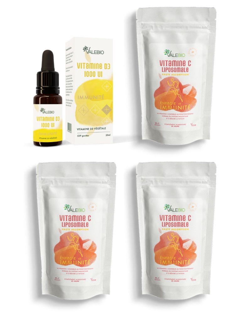 Pack Vitamine D + Vitamine C - Cure Energie