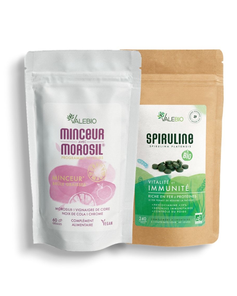 Pack Spiruline + Minceur avec Morosil