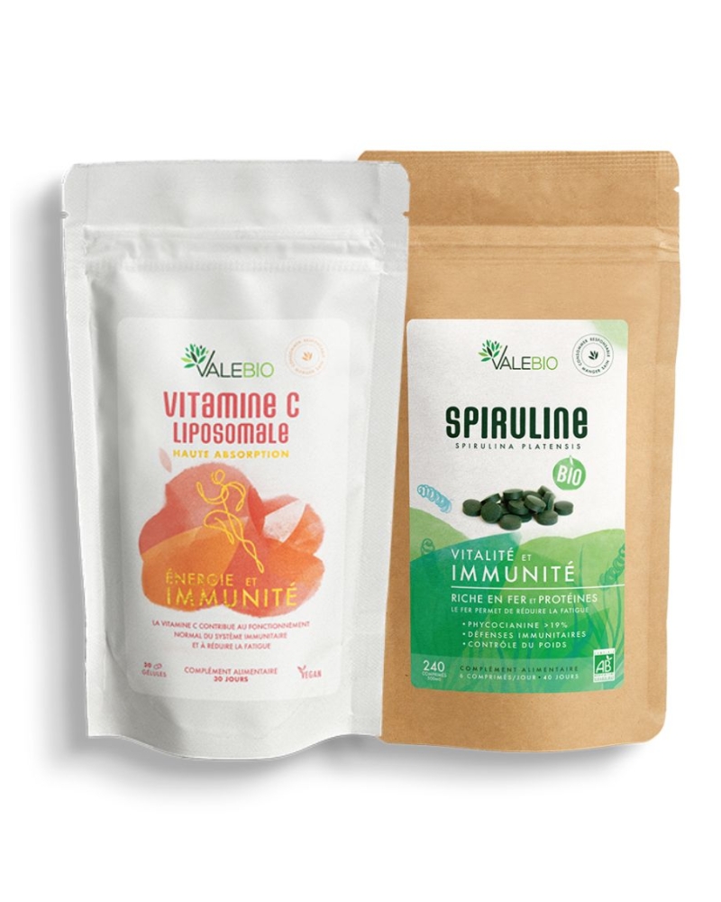 Pack Spiruline + Vitamine C - Cure Immunité