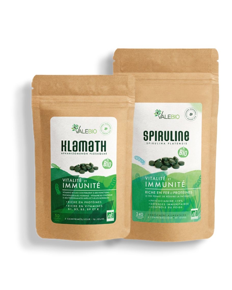 Pack Klamath + Spiruline - Cure Vitalité & Immunité